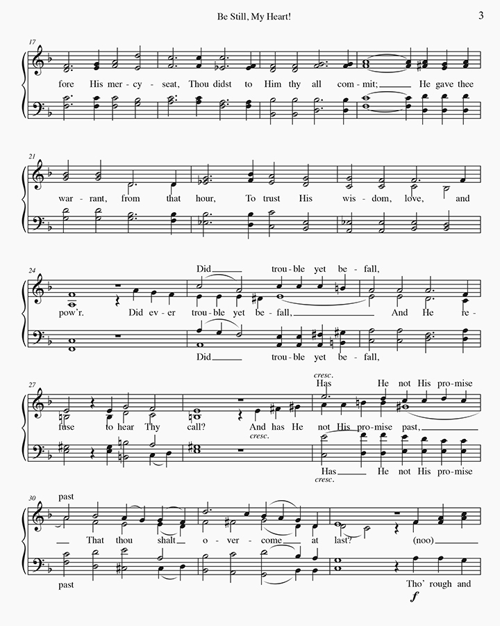 music page - Be Still My Heart p. 2