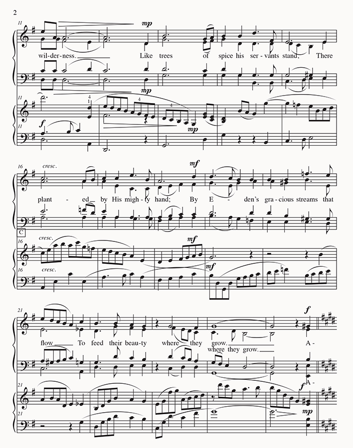 music page - Christ Hath a Garden p.2