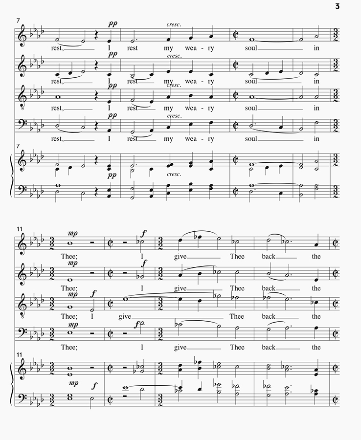 music page - O Love That Wilt Not p2