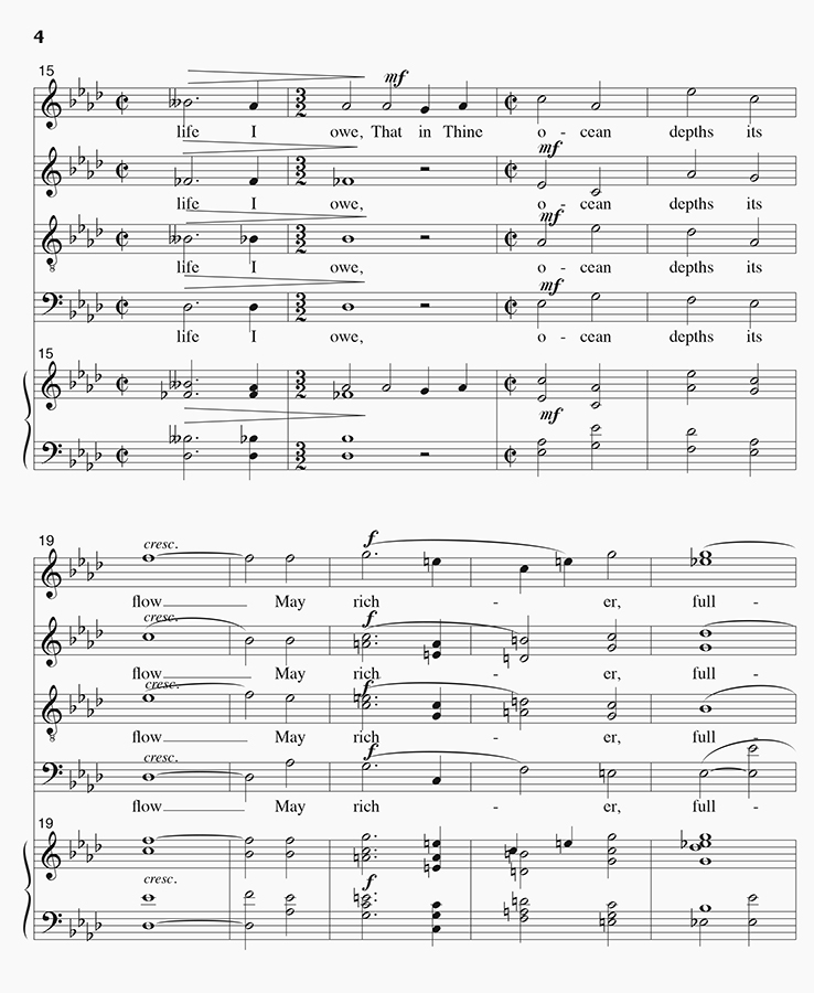 music page - O Love That Wilt Not p.3 3