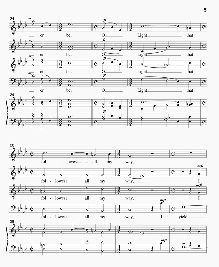 music page - O Love that Wilt Not p4