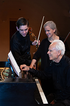 photo - Composer with piano trio