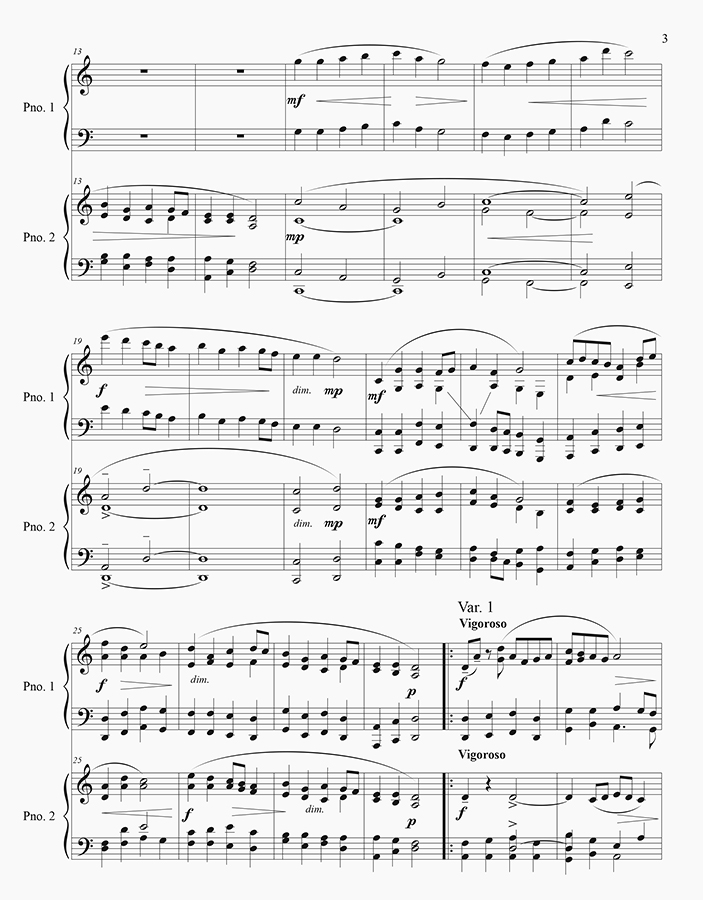 music page - Dorian Variations p2