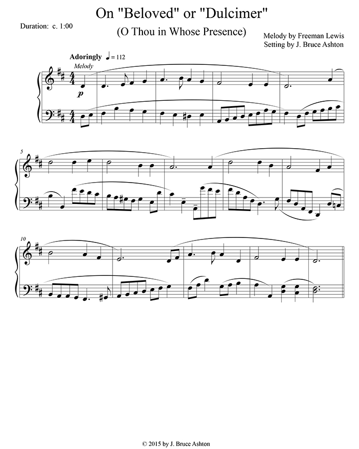 music page - On "Beloved" p1