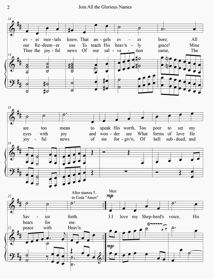 music page - Join All the Glorious Names p2