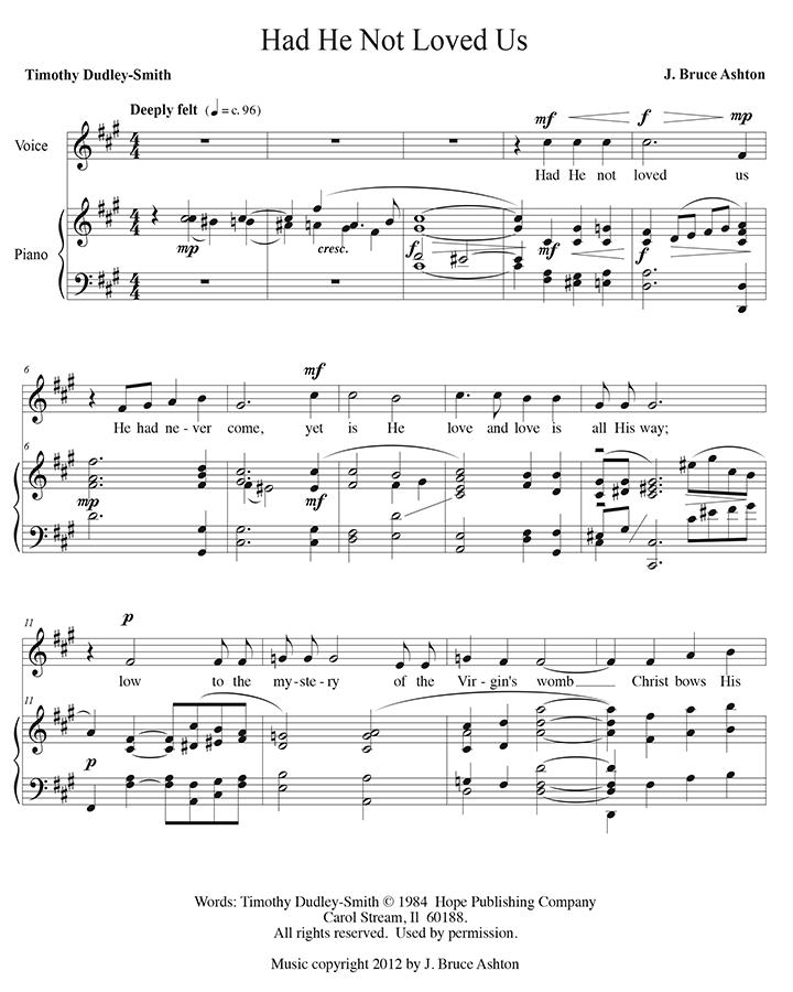 music page - Had He Not Loved Us p1