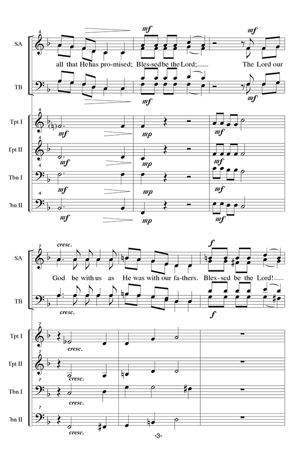 music page - Blessed be the Lord-brass-p2