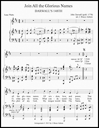 music cover - Joine All the Glorious Names 250