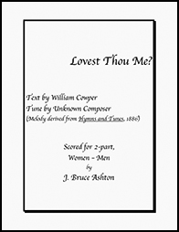 music cover - Lovest Thou Me?