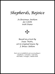 music cover - Shepherds Rejoice 250