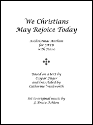 music cover - We Christians My Rejoice 250