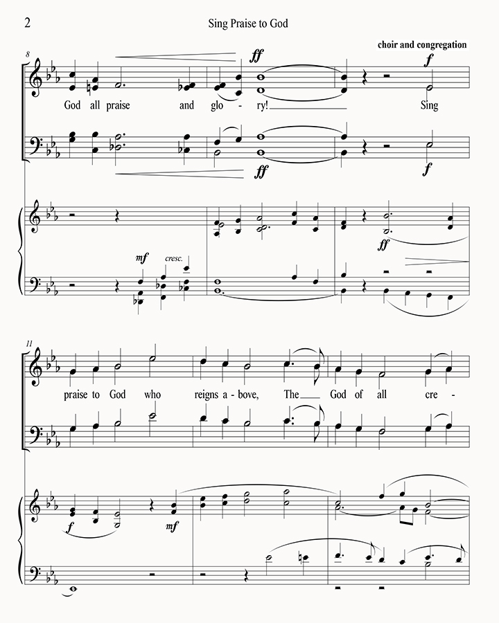 music page - Sing Praise to God p2