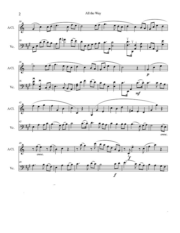 music page - All the Way-clarinet/cello