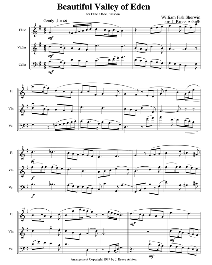 music page - Beautiful Valley p1