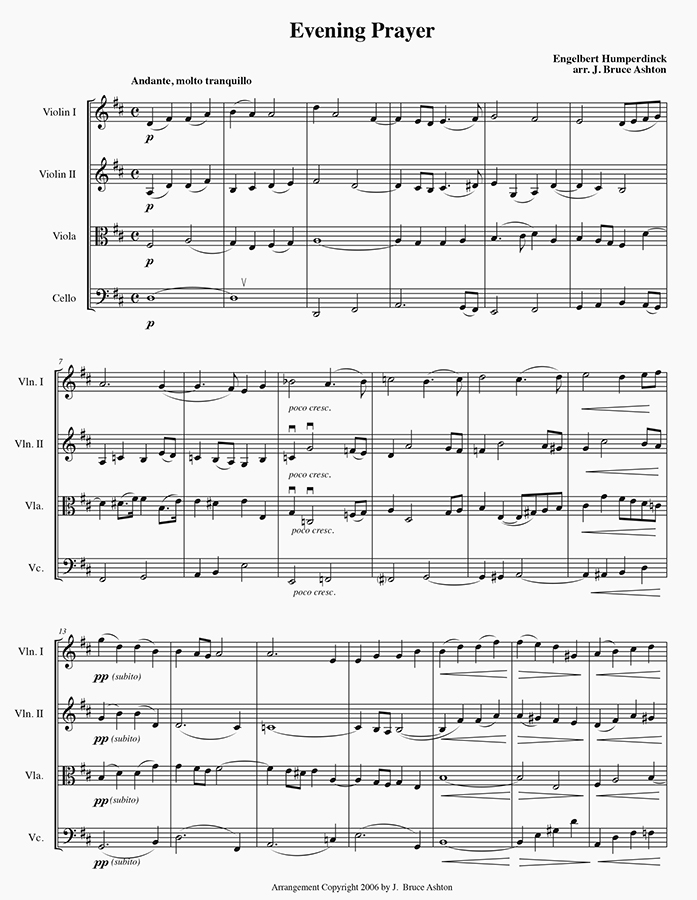 music page - Evening Prayer p1