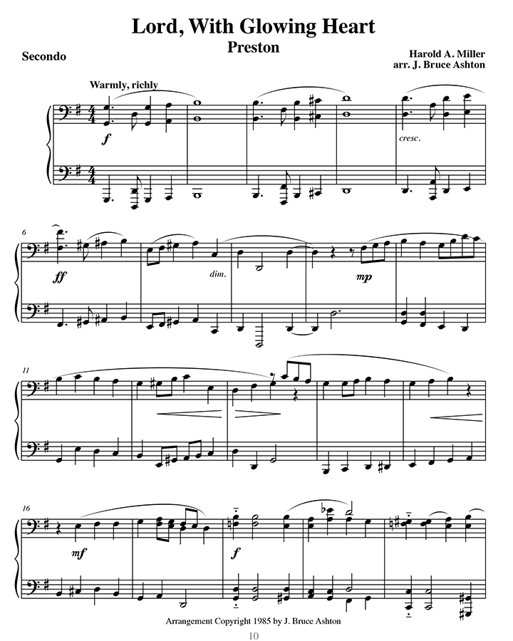 music page - Lord with Glowing sec.p1