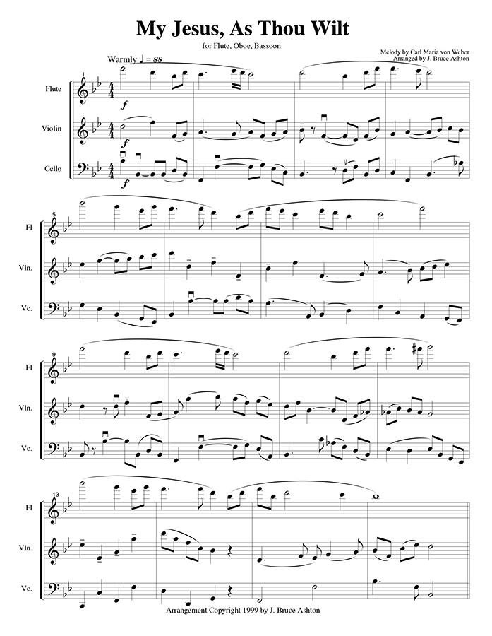 music page - My Jesus, As Thou Wilt p1
