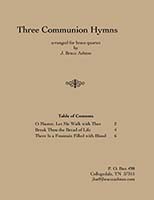 music cover - 3 Comm Hymns- brass quartet