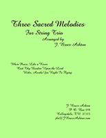 music cover-Three Sacred Melodies-str-trio