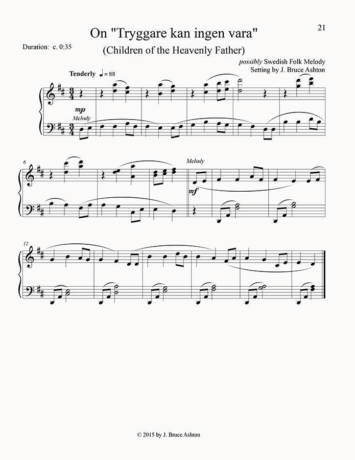 music page - Tryggare kan