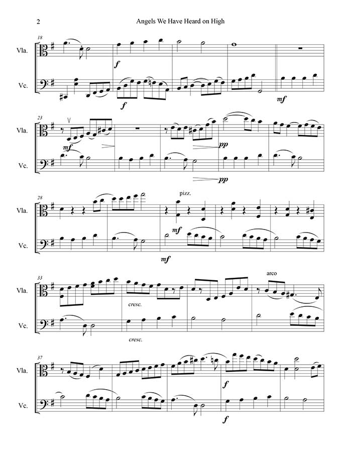 music page - Angels We Have Heard p2