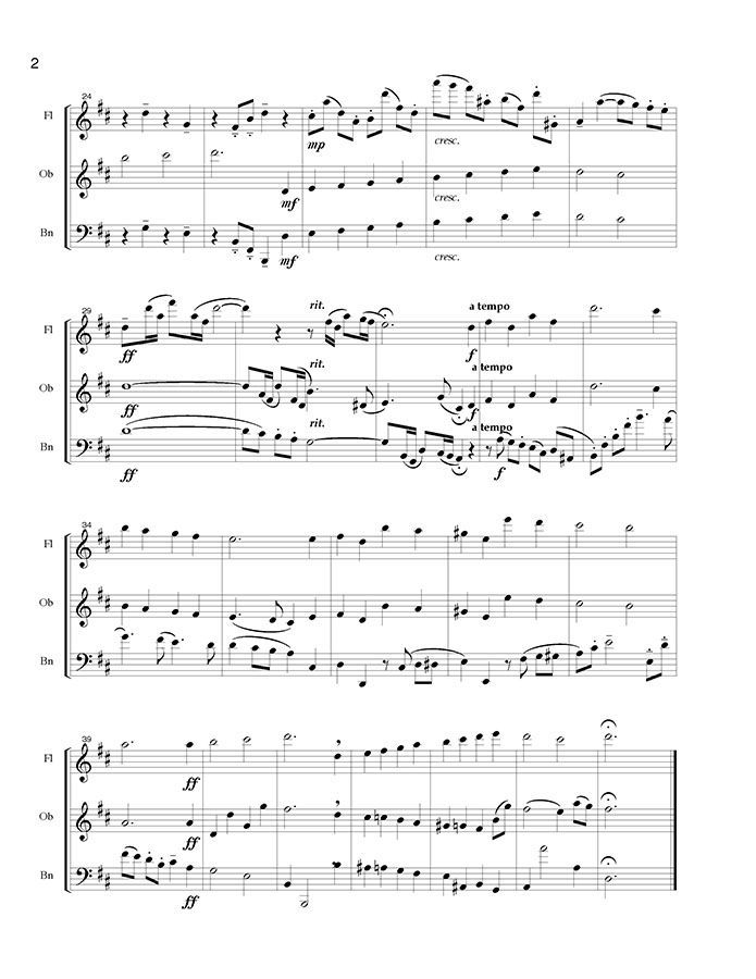 music page -Rejoice the Lord is King p2